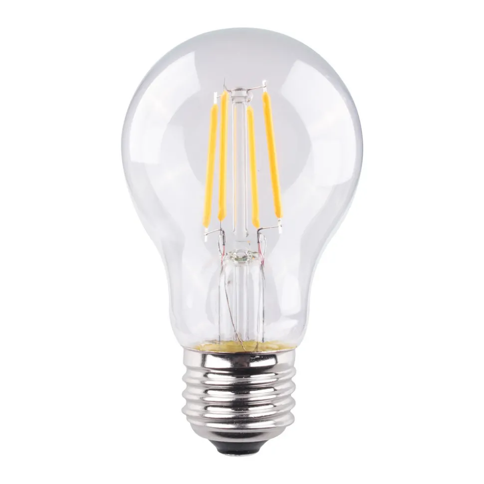 Müller-Licht LED E27 4,2 W glødetråd 2.700 K klar, 2-pak