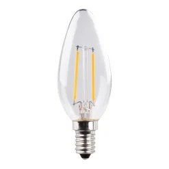 Müller-Licht LED stearinlys E14 2,2 W glødetråd 2.700 K klar 2 stk