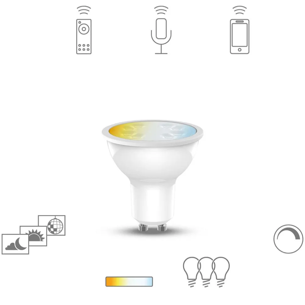 Müller Licht tint white LED-pære GU10 5,1 W, CCT