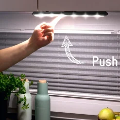 Mobina Push 10 LED-møbellampe med batteri, sort