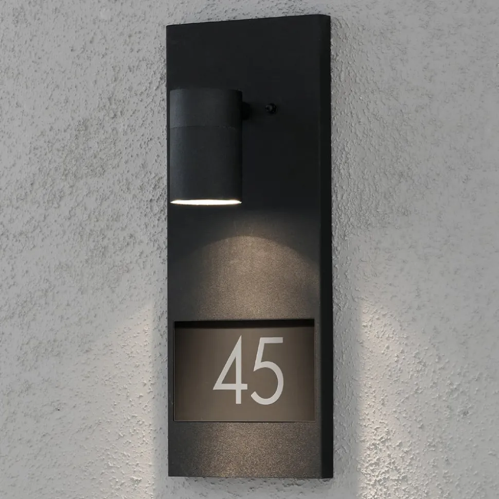 Modena 7655 husnummerlampe, sort