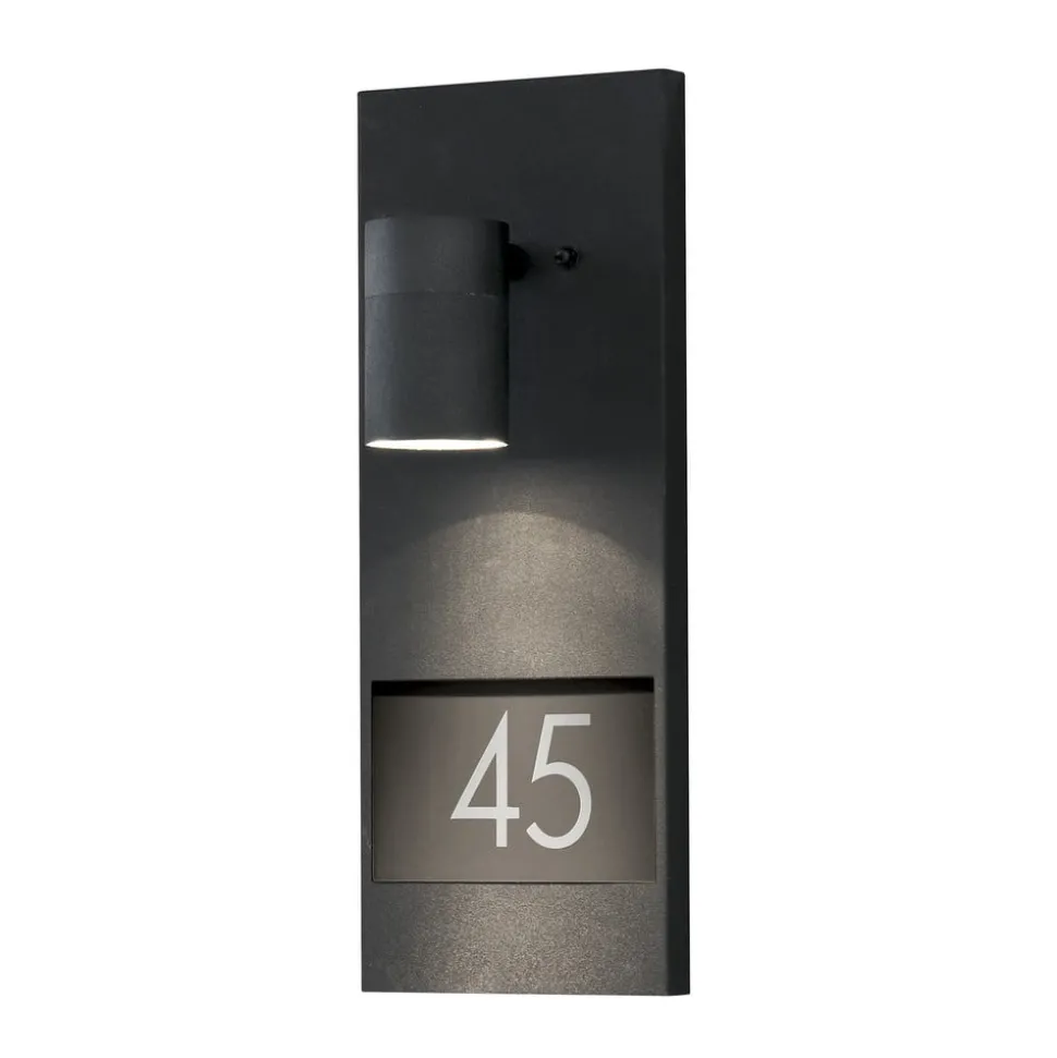 Modena 7655 husnummerlampe, sort