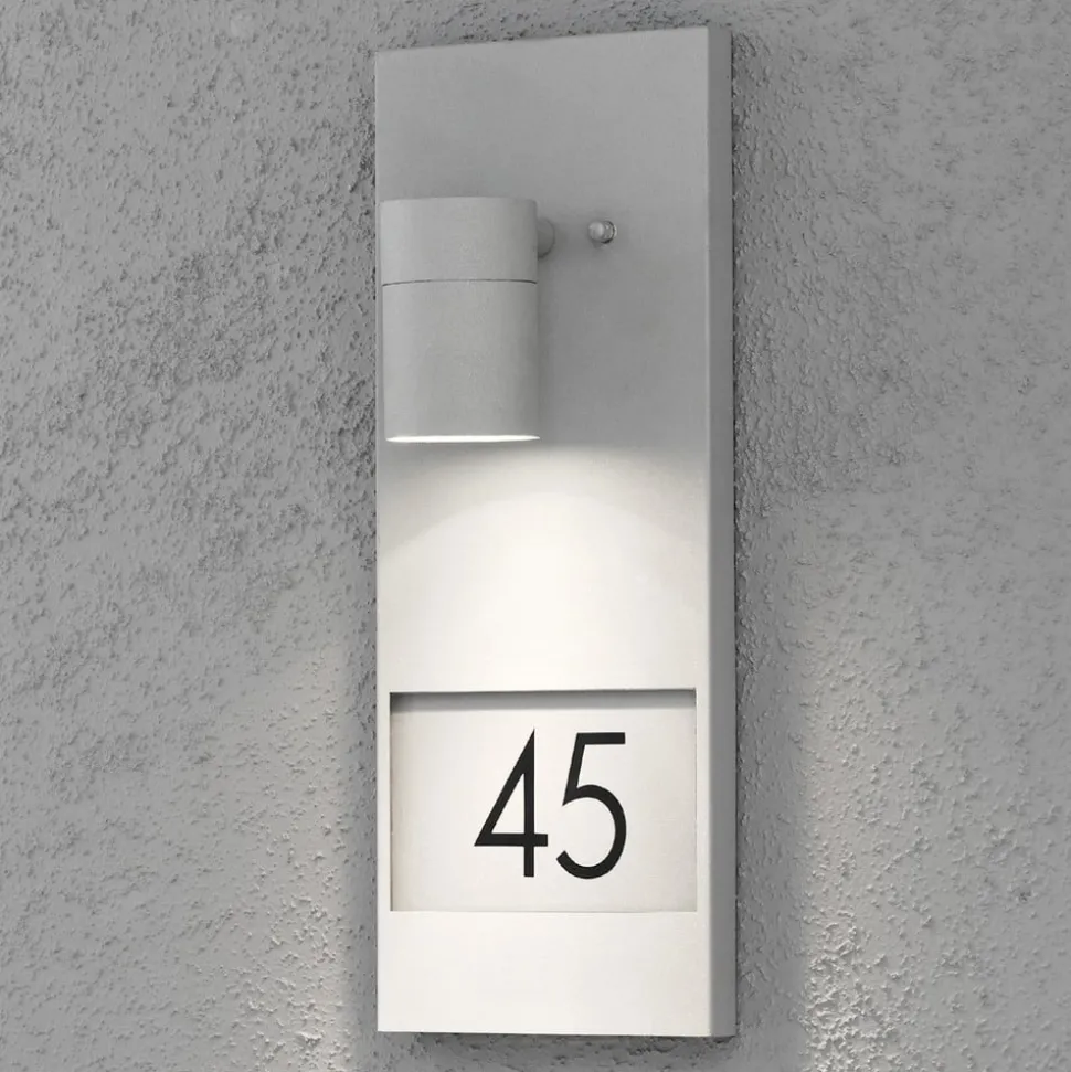 Modena 7655 husnummer lys, grå