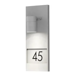 Modena 7655 husnummer lys, grå