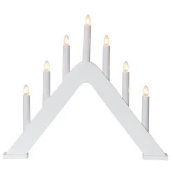 Moderne designet lysestage Jarve hvid