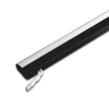 ModuLite F LED-underskabsbelysning, sort, 90 cm, 3.000 K, aluminium