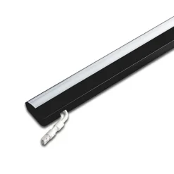 ModuLite F LED-underskabsbelysning, sort, 60 cm, 4.000 K aluminium