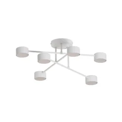 Modus 6 loftlampe, stål, 6 lyskilder, GX53, hvid