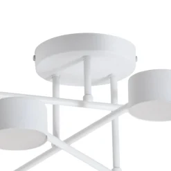 Modus 6 loftlampe, stål, 6 lyskilder, GX53, hvid