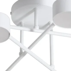 Modus 6 loftlampe, stål, 6 lyskilder, GX53, hvid