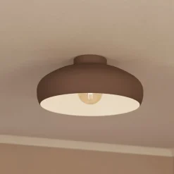 Mogano loftlampe, Ø40cm, kaffebrun