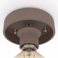 Mogano loftlampe, Ø40cm, kaffebrun