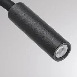Molto Luce Arok LED-væglampe, sort, aluminium, fremspring 49 cm