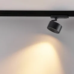 Molto Luce LED 3-faset skinnespot Magis, sort, 830