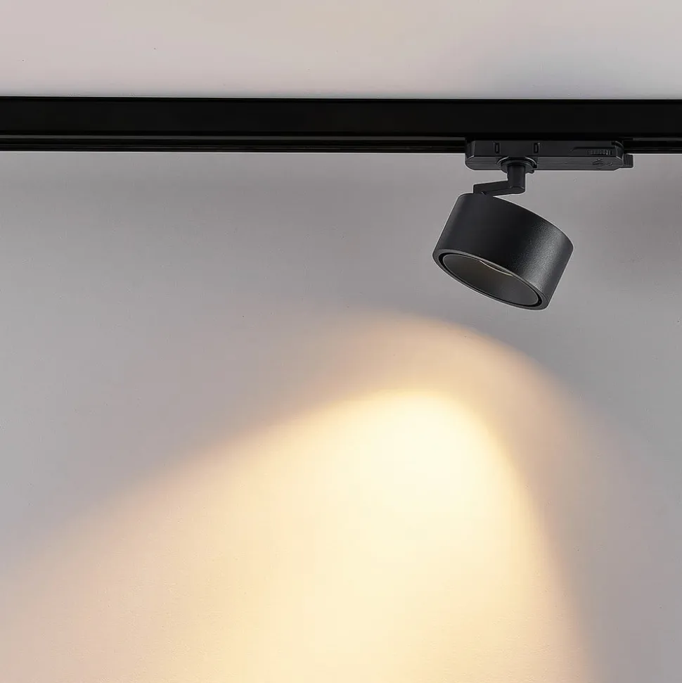 Molto Luce LED 3-faset skinnespot Magis, sort, 830
