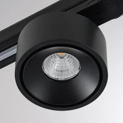 Molto Luce LED 3-faset skinnespot Magis, sort, 830