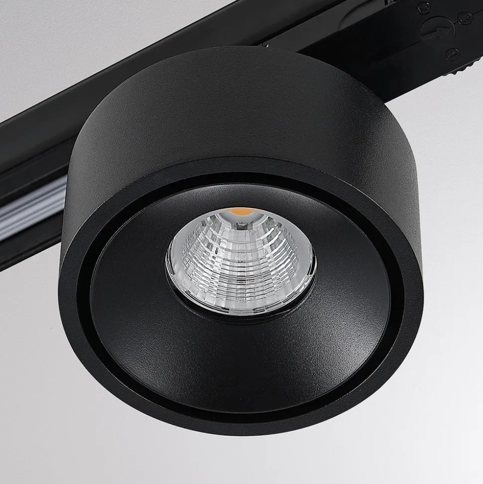 Molto Luce LED 3-faset skinnespot Magis, sort, 830
