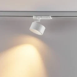 Molto Luce LED 3-faset skinnespot Mag, hvid, 830