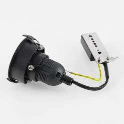 Molto Luce LED indbygningslampe Willi 68R, sort, aluminium, E27