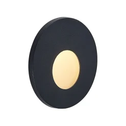 Molto Luce LED indbygningslampe Wall 68R RD, aluminium, sort, CCT