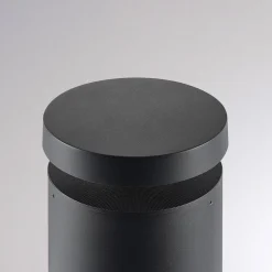 Molto Luce LED-sokkellampe Mona, Ø 18 cm, aluminium, højde 85 cm