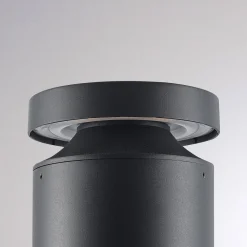 Molto Luce LED-sokkellampe Mona, Ø 18 cm, aluminium, højde 45 cm