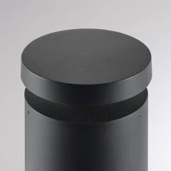 Molto Luce LED-sokkellampe Mona, Ø 18 cm, aluminium, højde 45 cm