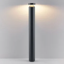 Molto Luce Mona LED-vejlampe, Ø 10 cm, aluminium, højde 85 cm