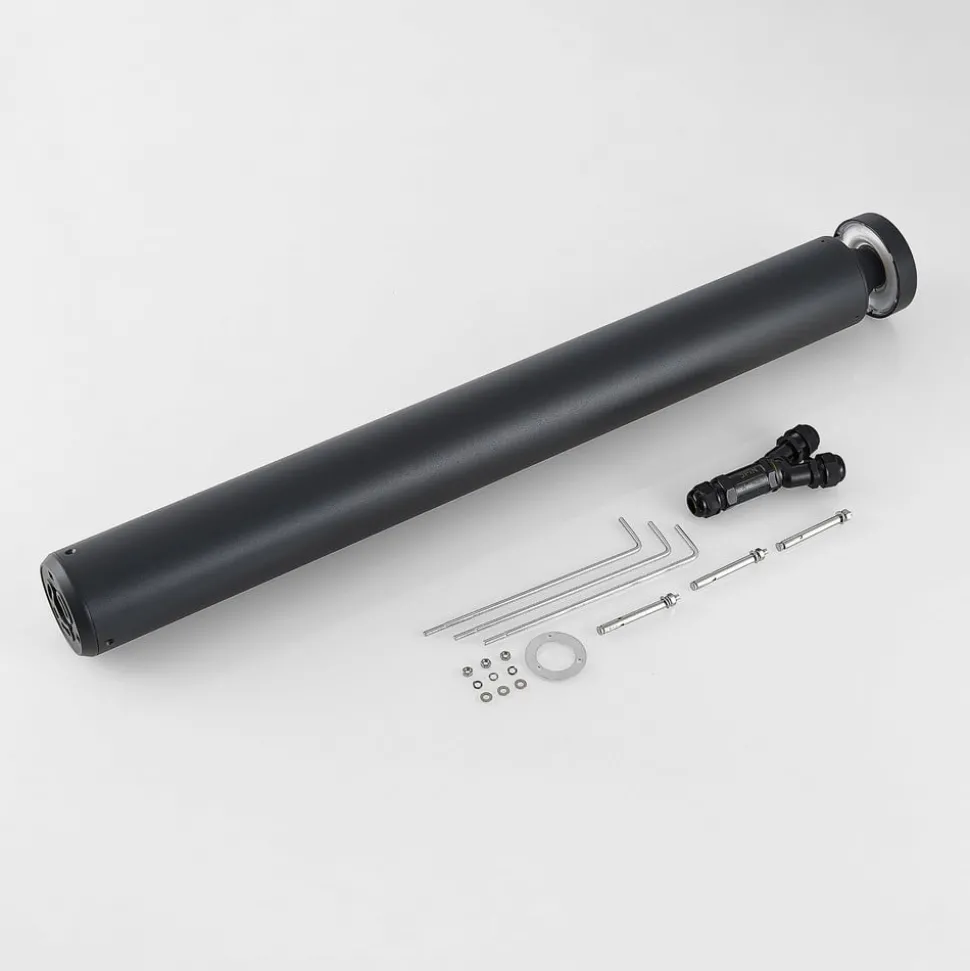 Molto Luce Mona LED-vejlampe, Ø 10 cm, aluminium, højde 85 cm
