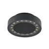 Molto Luce udendørs loftlampe Nona, Ø 18,2 cm, antracit