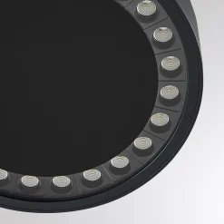 Molto Luce udendørs loftlampe Nona, Ø 22,8 cm, antracit