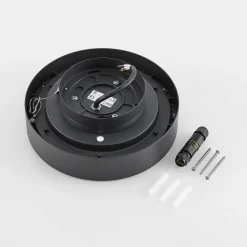 Molto Luce udendørs loftlampe Nona, Ø 22,8 cm, antracit
