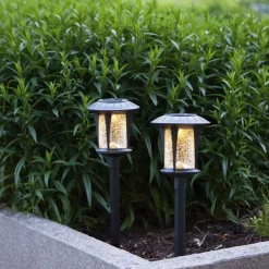 Monaco LED-solcellelamper i sæt med 2 stk