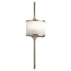 Mona LED-væglampe, IP44, højde 55,9 cm, fortinnet