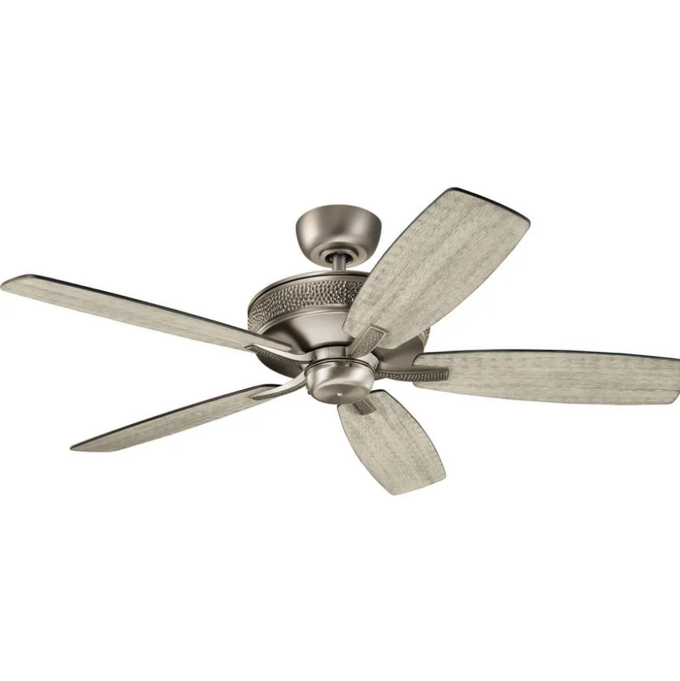 Monarch2 52 loftsventilator, antik tin børstet