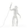 Monkey Lamp deko LED-bordlampe, hvid, stående
