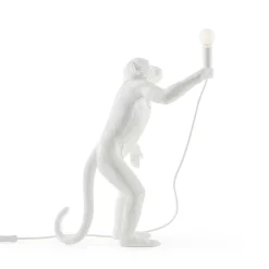 Monkey Lamp deko LED-bordlampe, hvid, stående