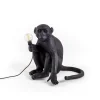 Monkey Lamp deko LED-terrasselampe, siddende, sort