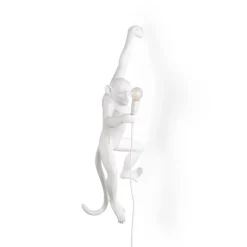 Monkey Lamp deko LED-væglampe, hvid, venstre
