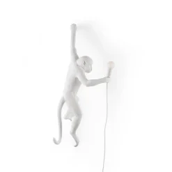 Monkey Lamp deko LED-væglampe, hvid, venstre