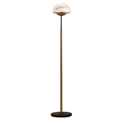Moon gulvlampe af Muranoglas, alabaster