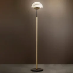 Moon gulvlampe af Muranoglas, alabaster