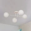 Moon loftlampe, 80 cm, 4 lyskilder, sandfarvet, glas, E27