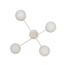 Moon loftlampe, 80 cm, 4 lyskilder, sandfarvet, glas, E27