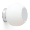 Moy LED-væglampe i krom med glasskærm