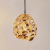 Narisa LED-pendel Ø 18 cm rosaguld/brun