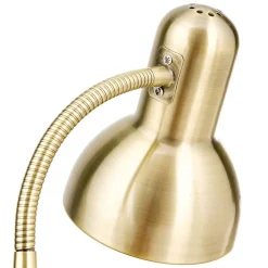 Nemo skrivebordslampe, fleksibel, antik messing