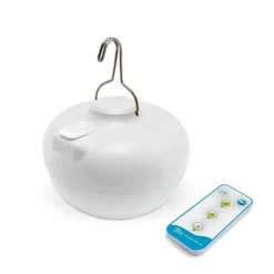 Newgarden Cherry LED-dekolampe med solcelle, hvid