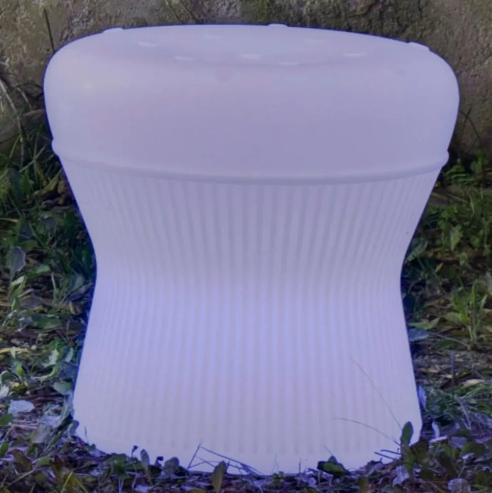 Newgarden Corfu LED-solskammel, 37 cm, genopladeligt batteri,