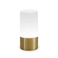 Newgarden LED-bordlampe Maia messingfarvet IP54 RGBW